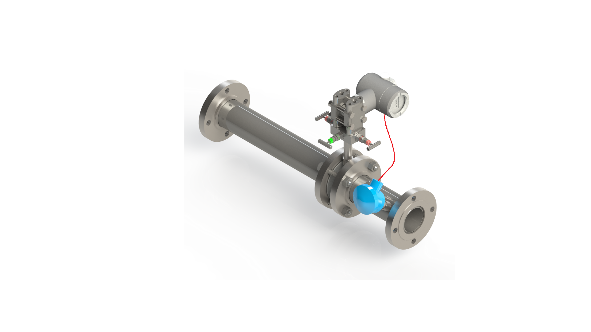 Gas flow meter — biogas metering assembly